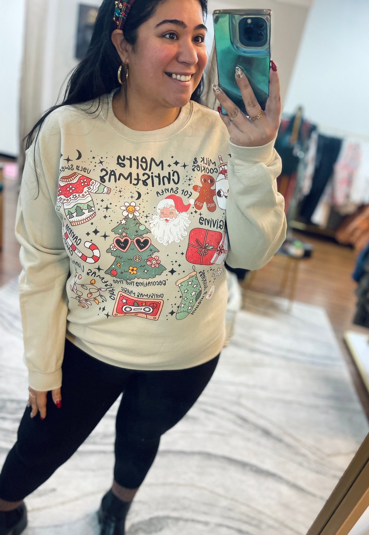 Retro Merry Christmas Crewneck
