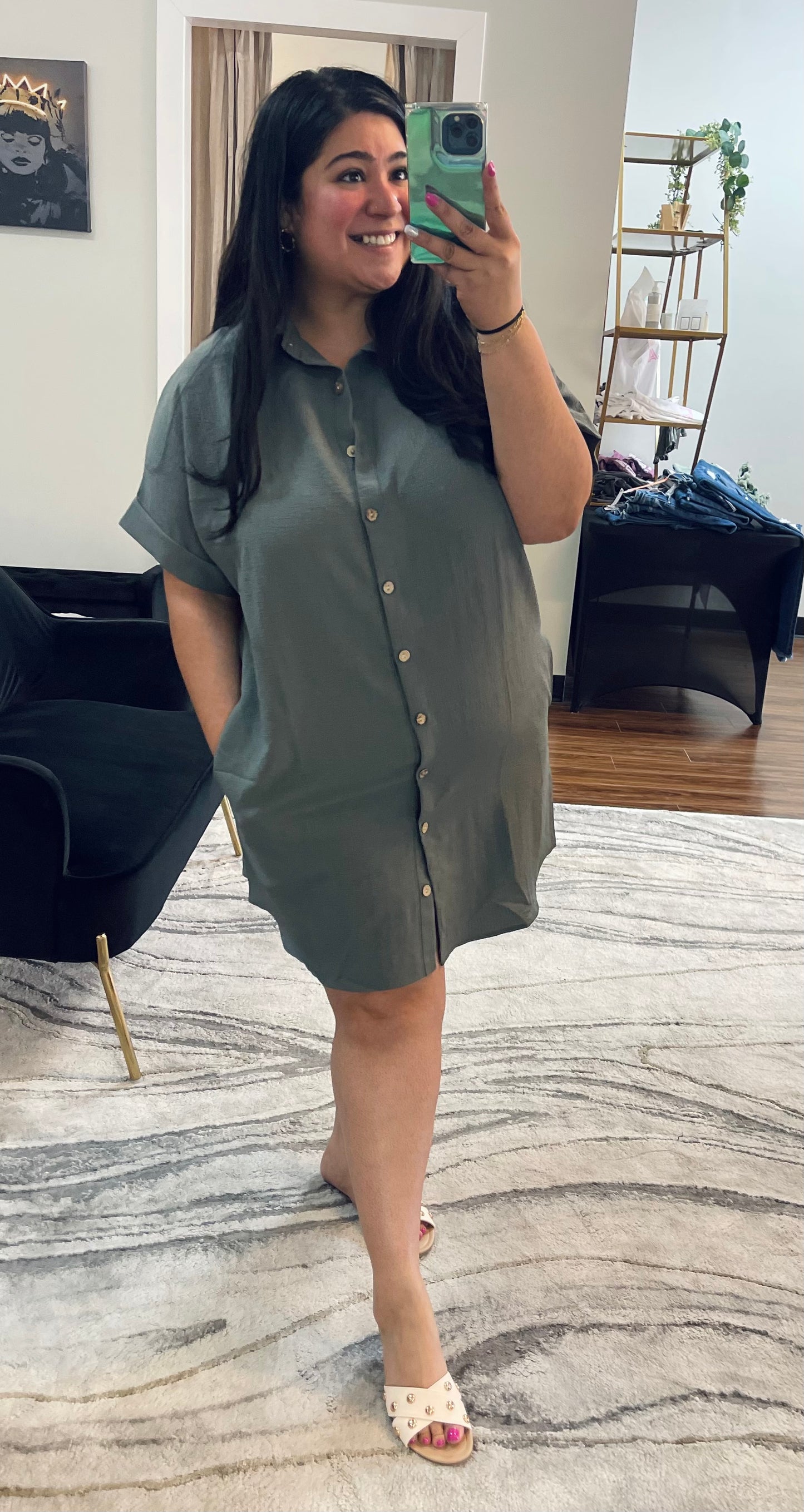 Braelyn Button Down Dress