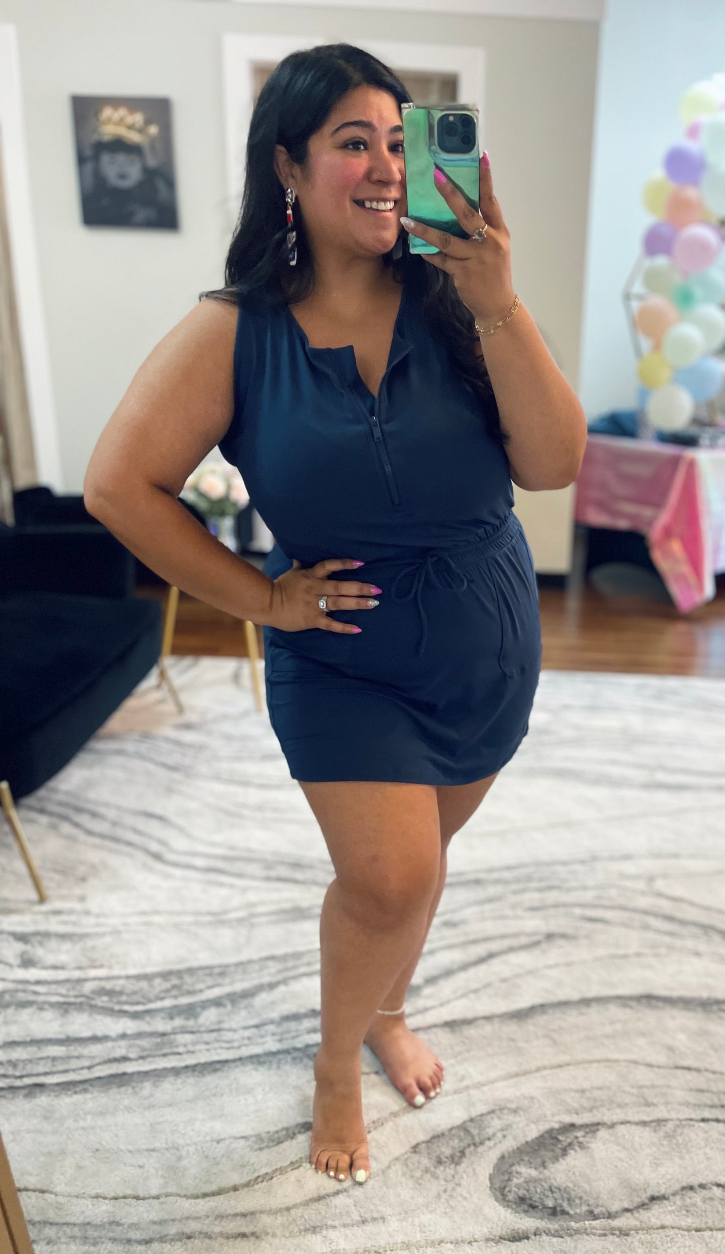Makes my day romper dress