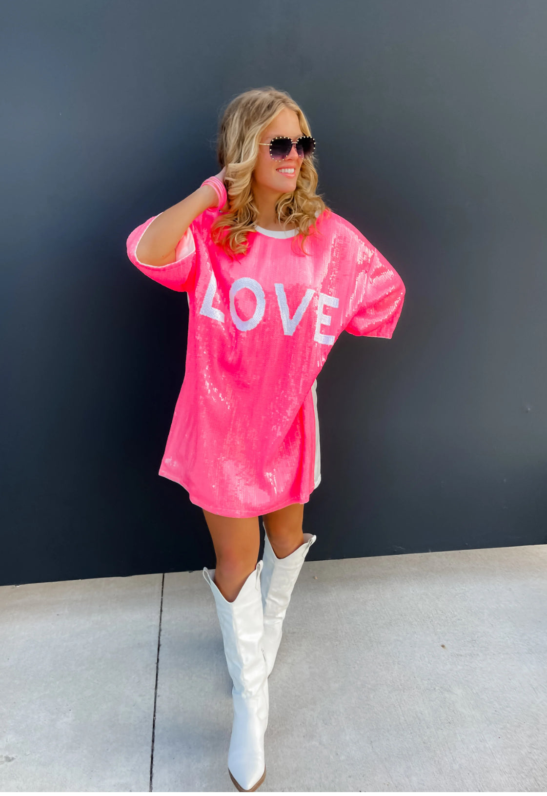 Love Sequin Dress/Shirt Chic & Honey Boutique Love Sequin Dress/Shirt Chic & Honey Boutique