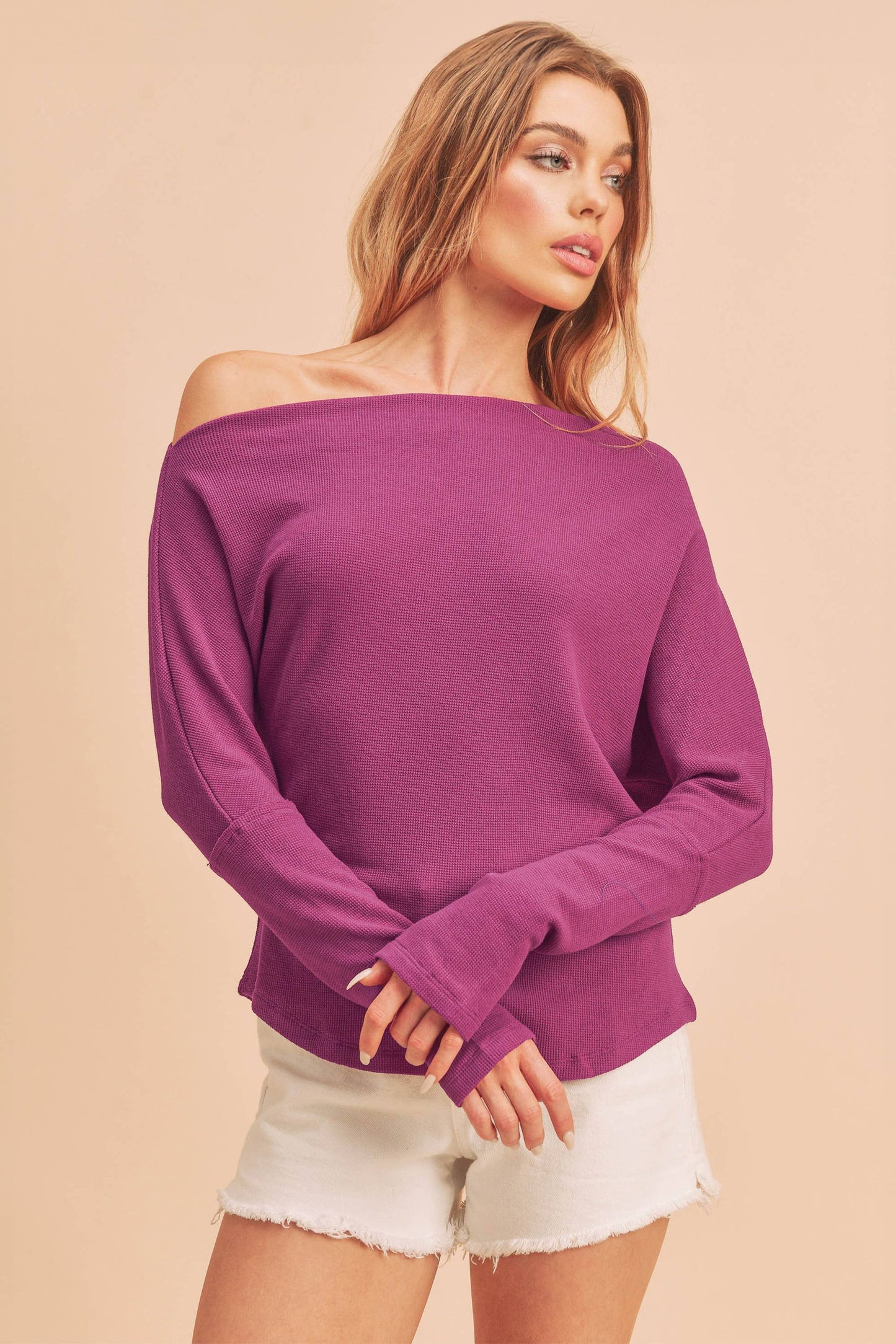 Lula lightweight off shoulder top