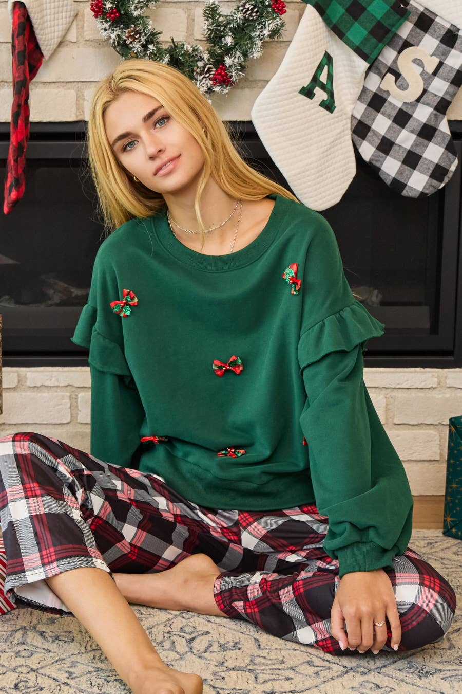 Holiday Bow Pullover