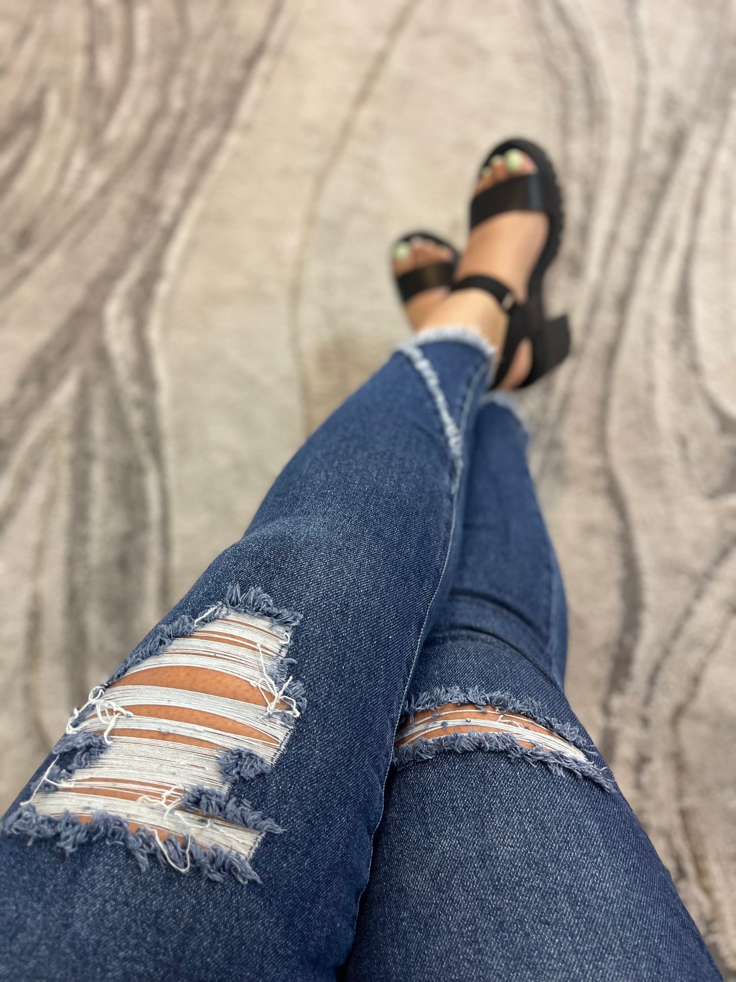 Ivee Black Block Heel