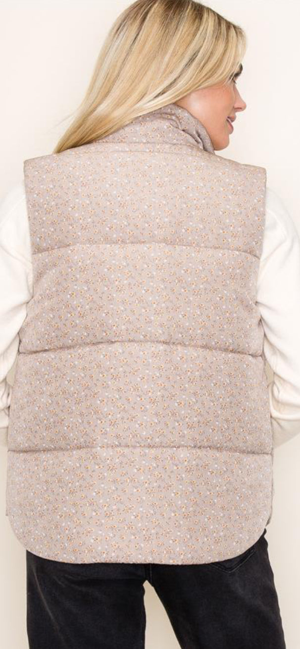 Cottage Floral Vest