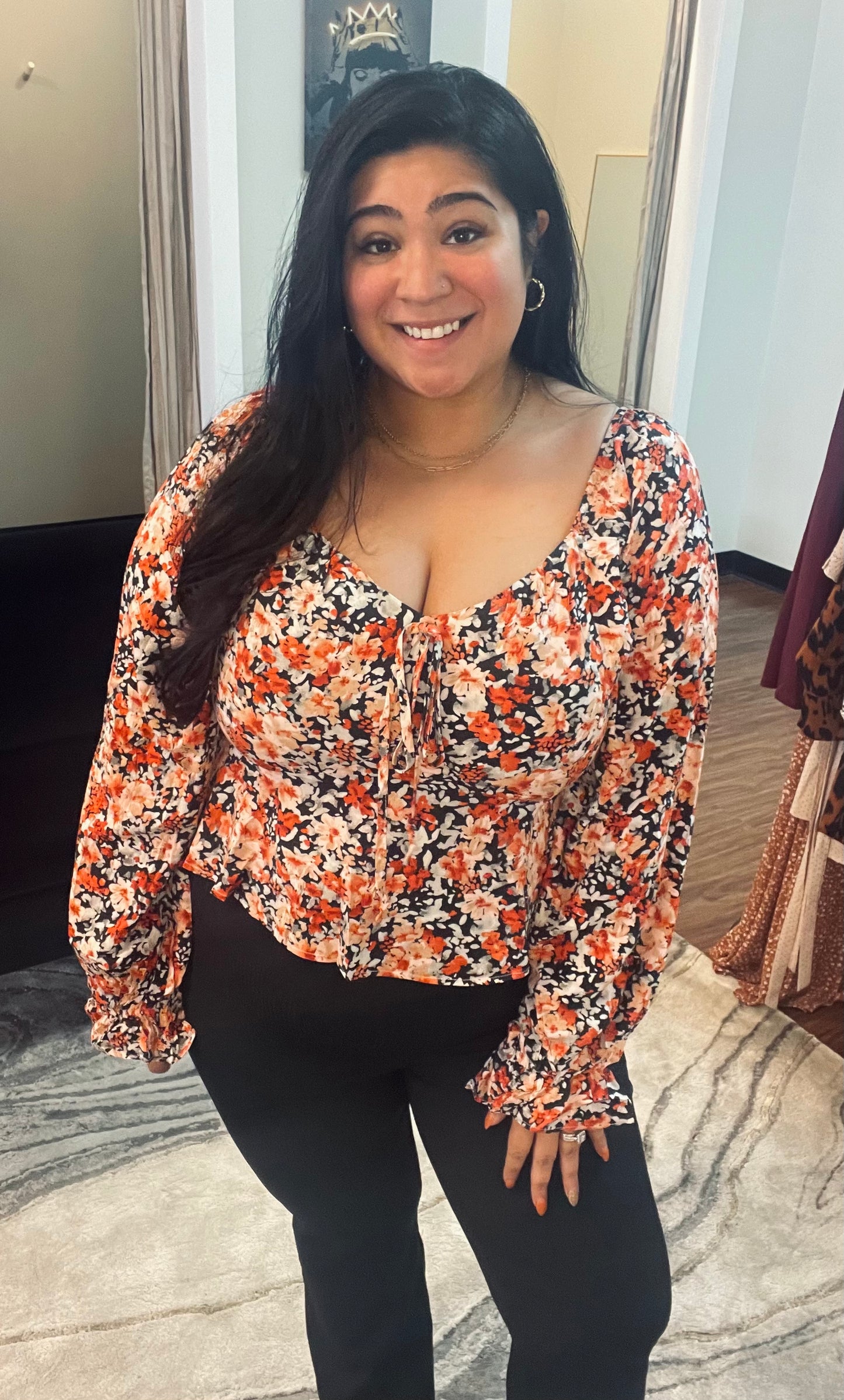 Fall Floral Top