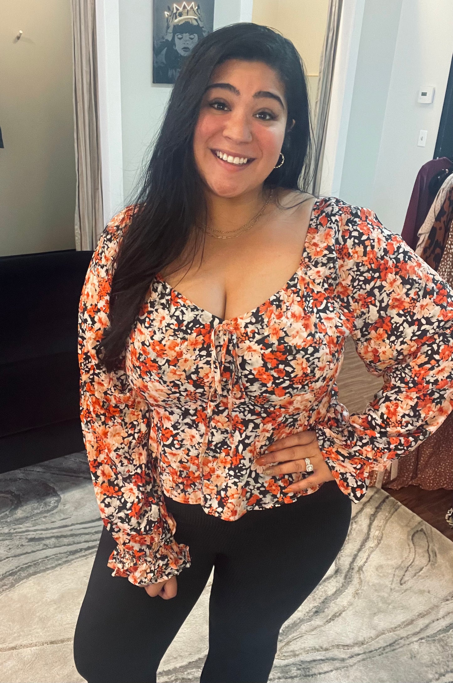 Fall Floral Top