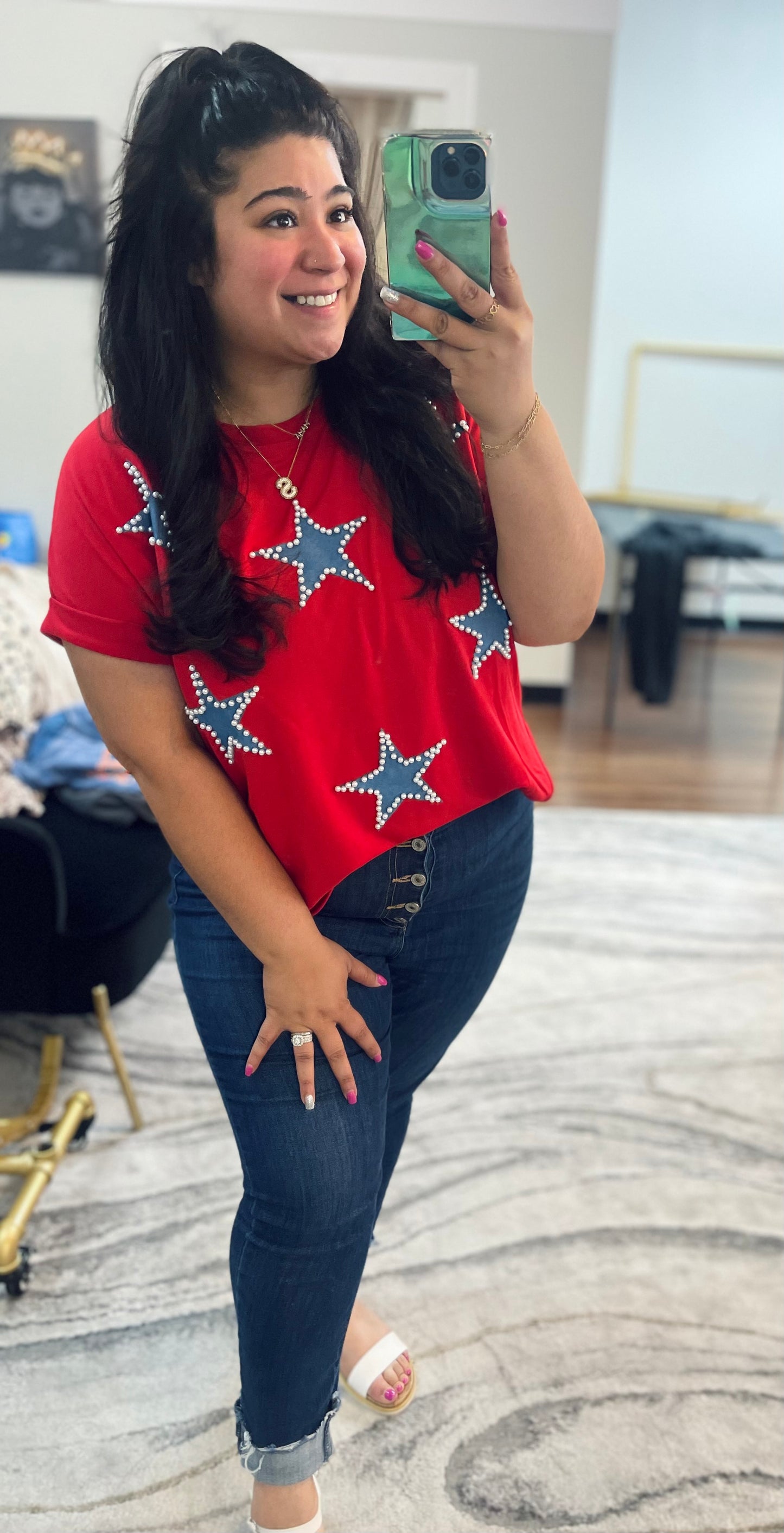 Classy Pearl Star top