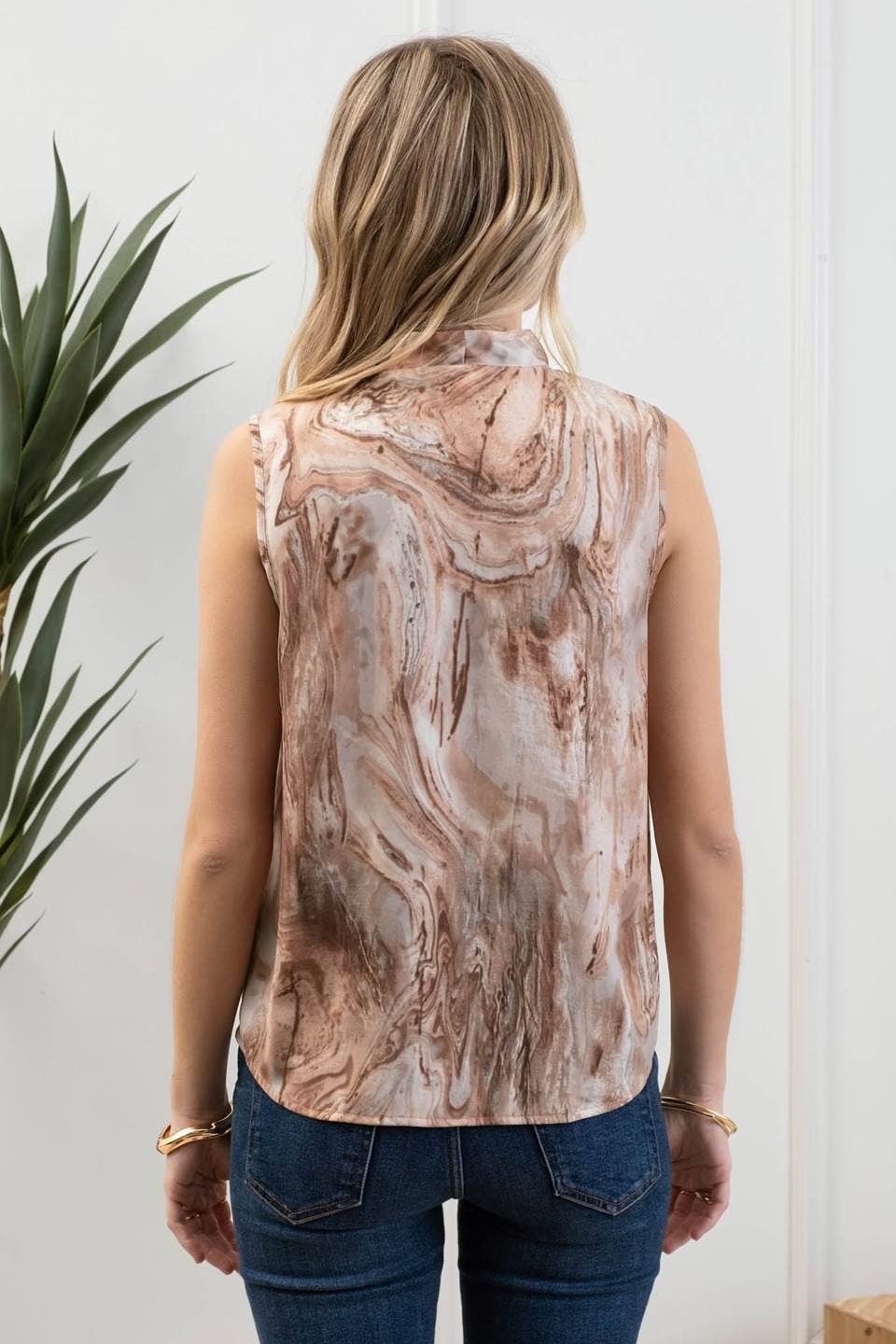 Marble Printed Top