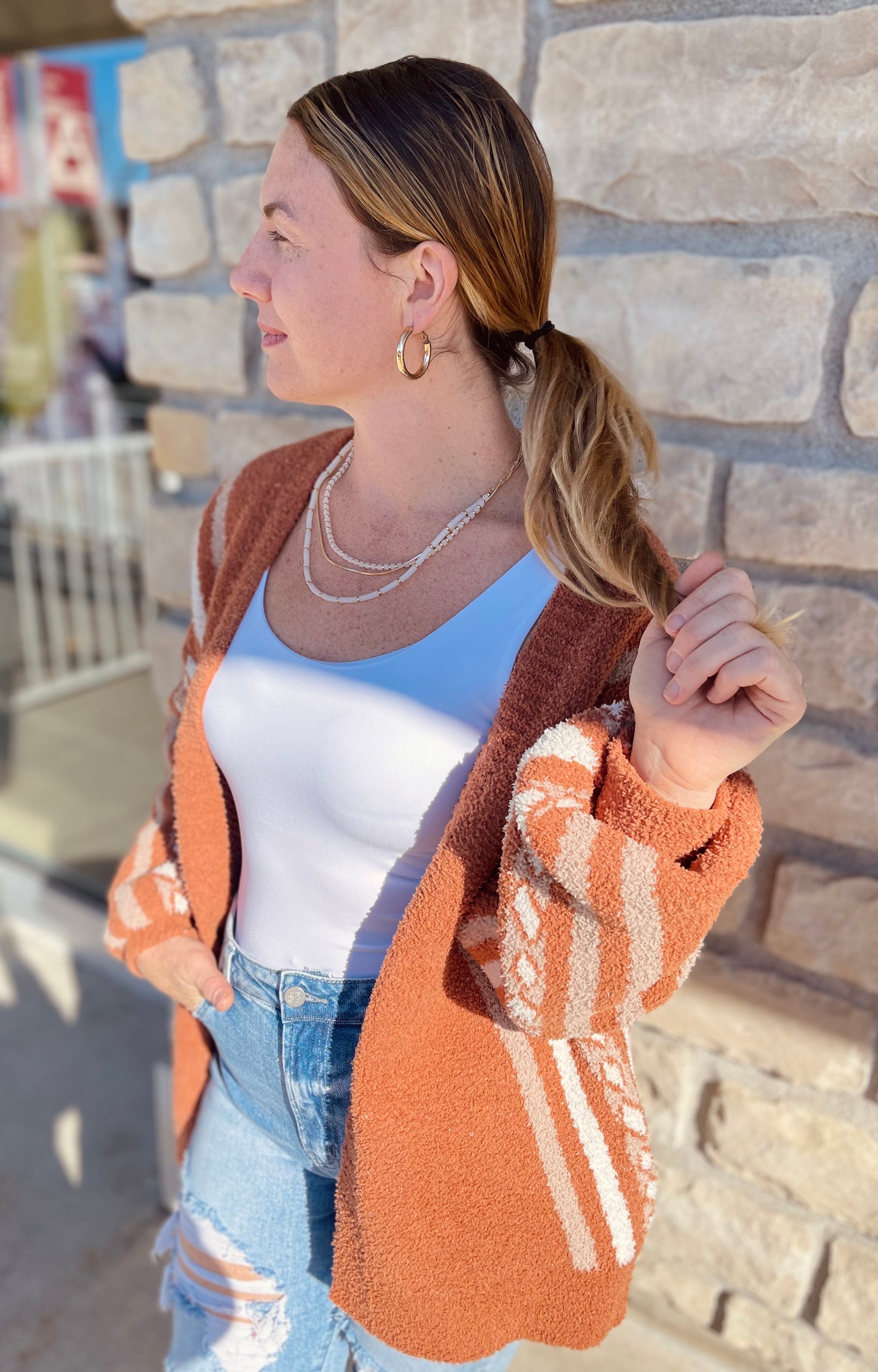 Aztec Teddy Cardigan