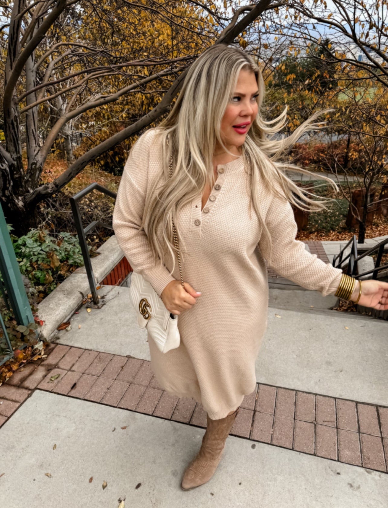 Lively Knit Sweater Dress