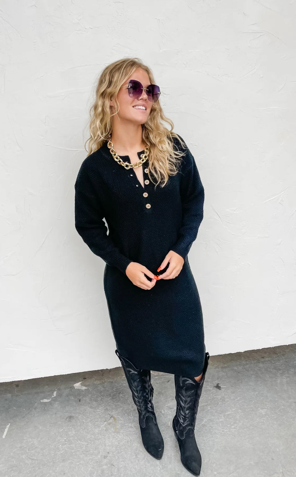 Lively Knit Sweater Dress