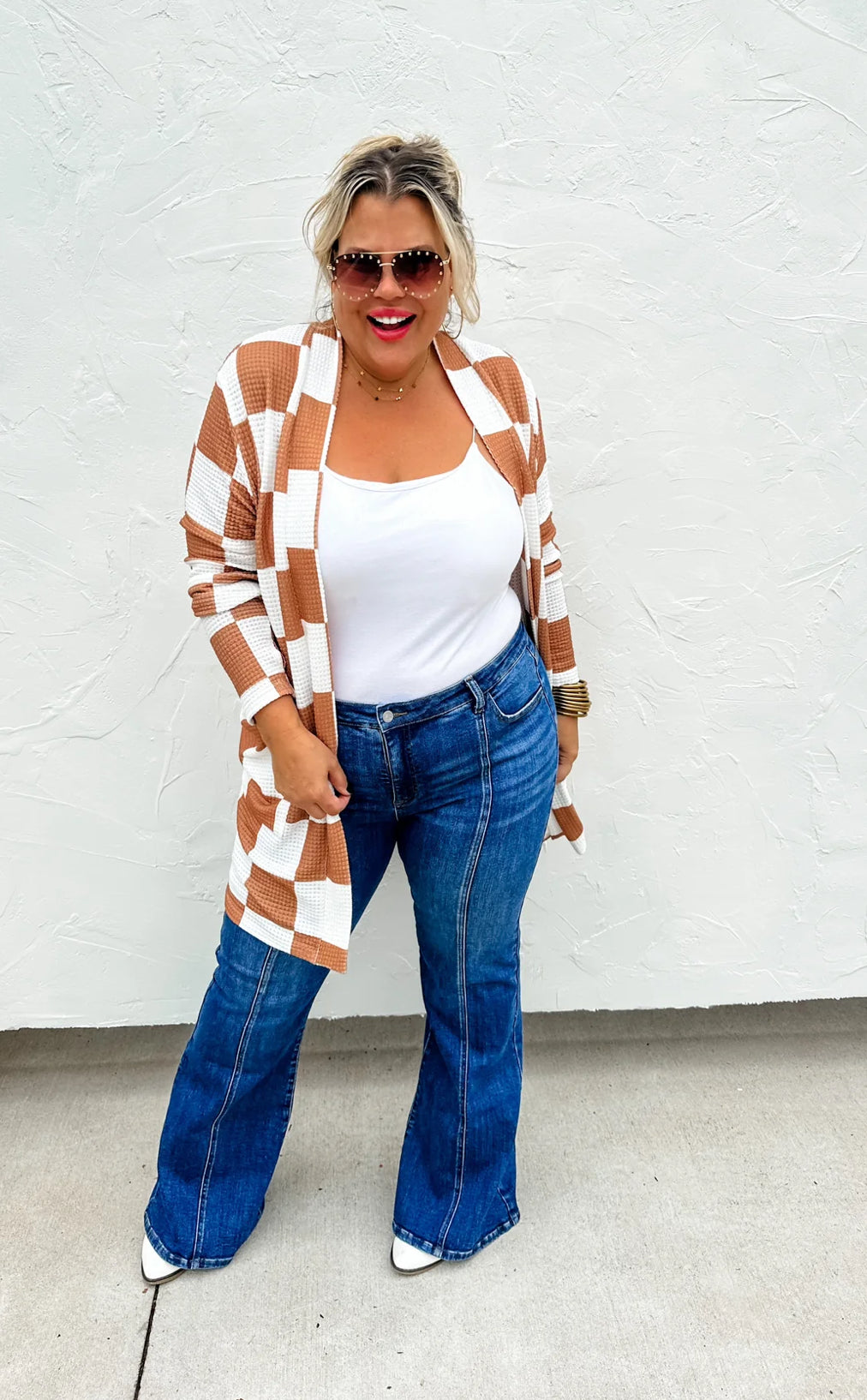 Lola Checker Cardigan