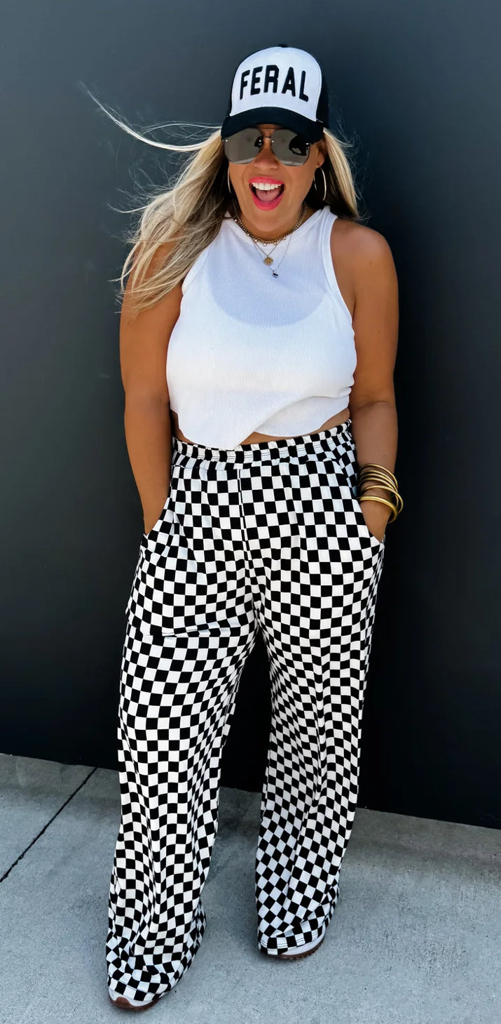 Bold Checker Pants