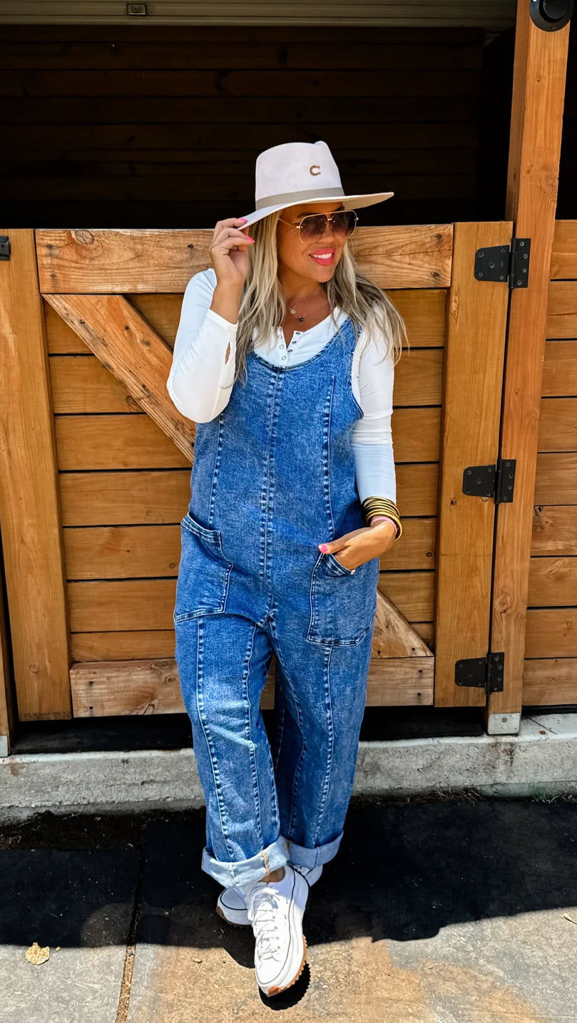 Britta Denim Overalls