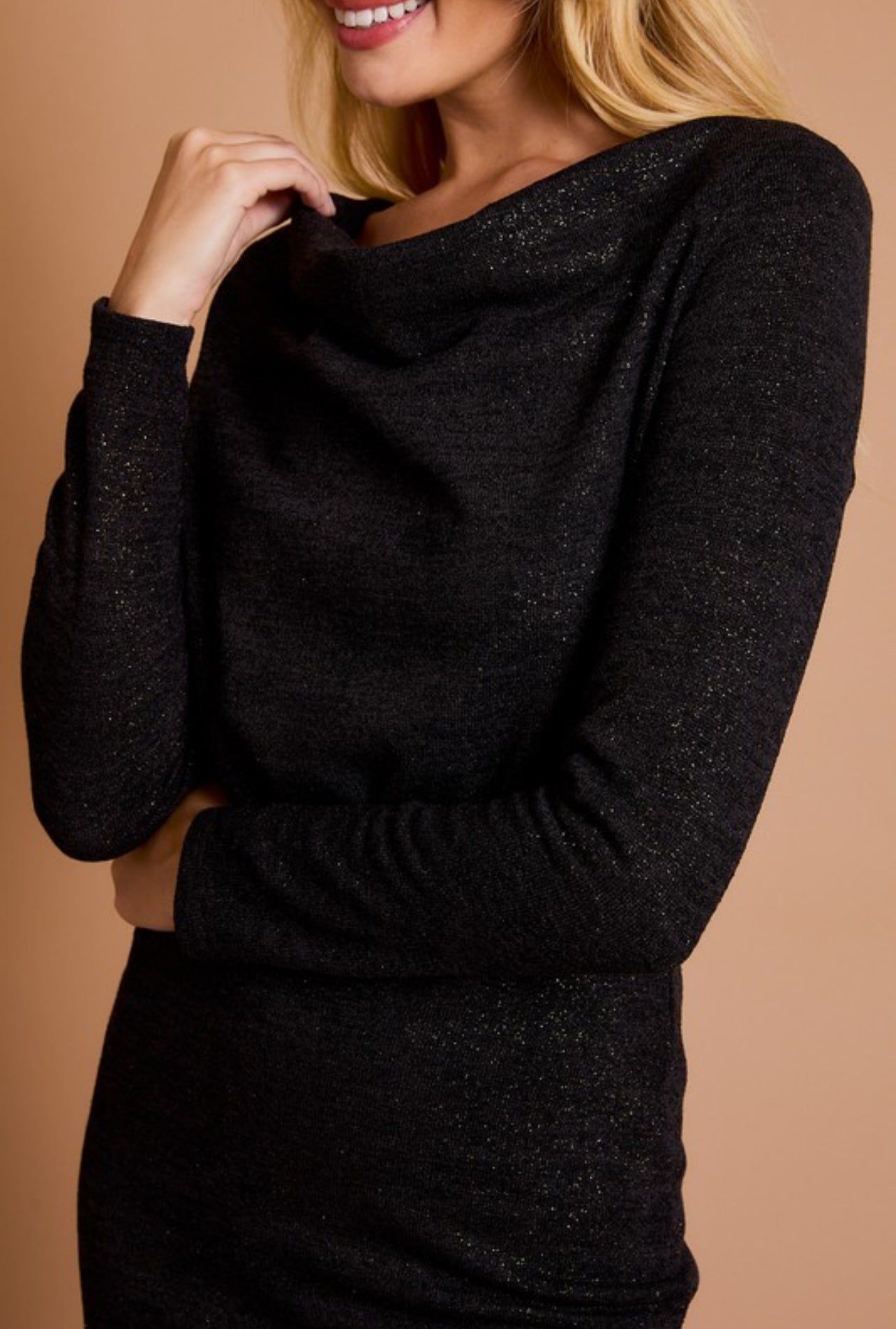 Classy Cowl Neck Dress