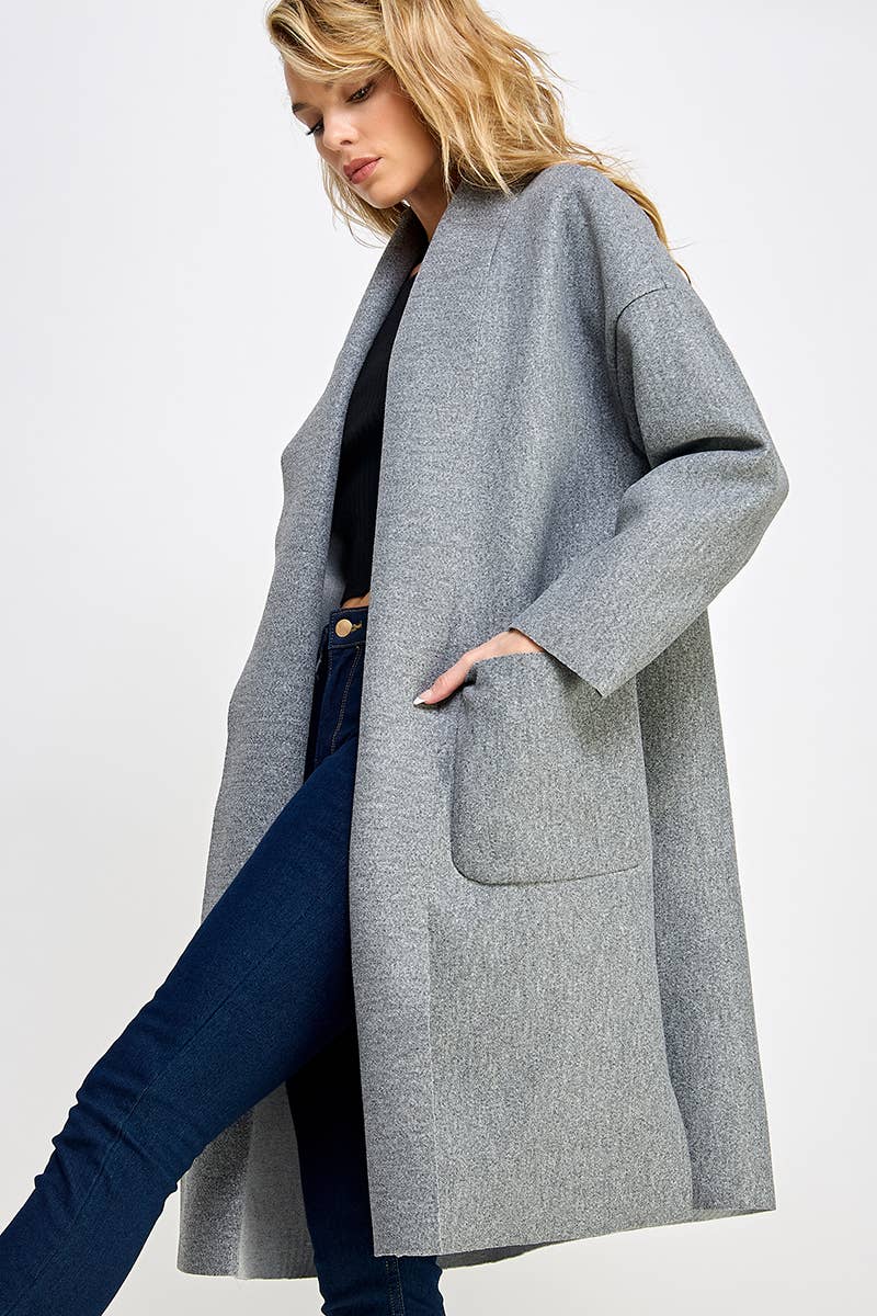 Open Front Coat