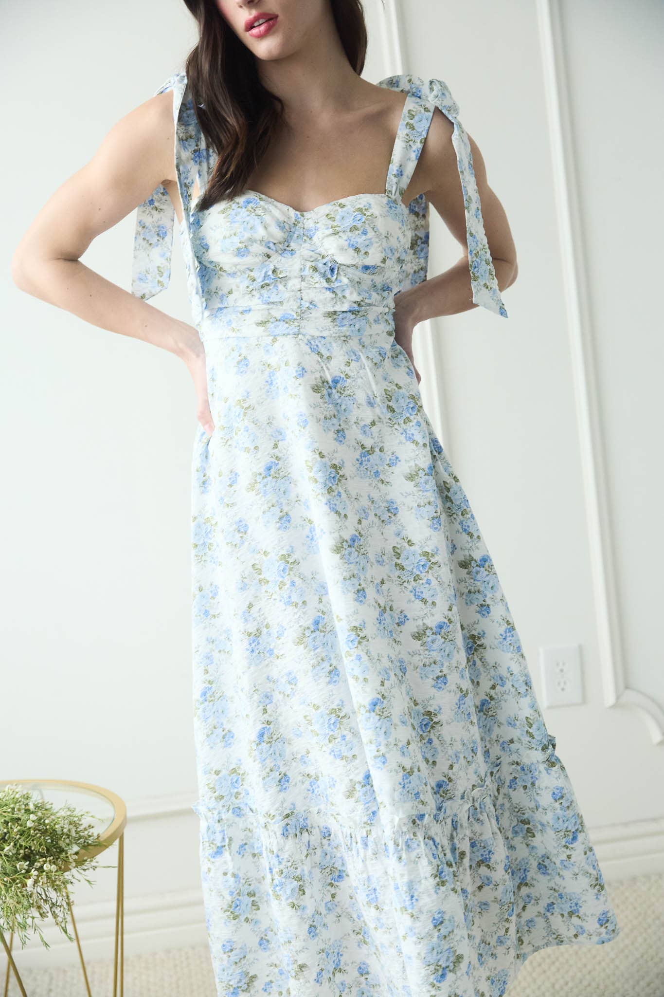 New Beginnings Floral Maxi Dress