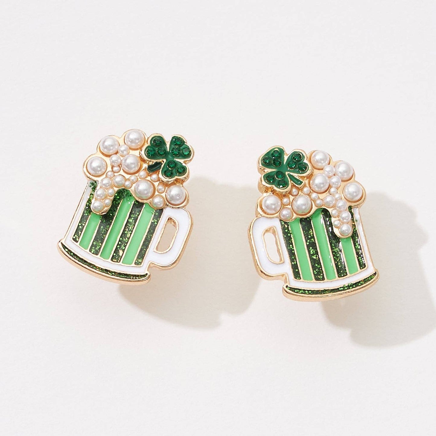 Lucky Beer Post Earrings