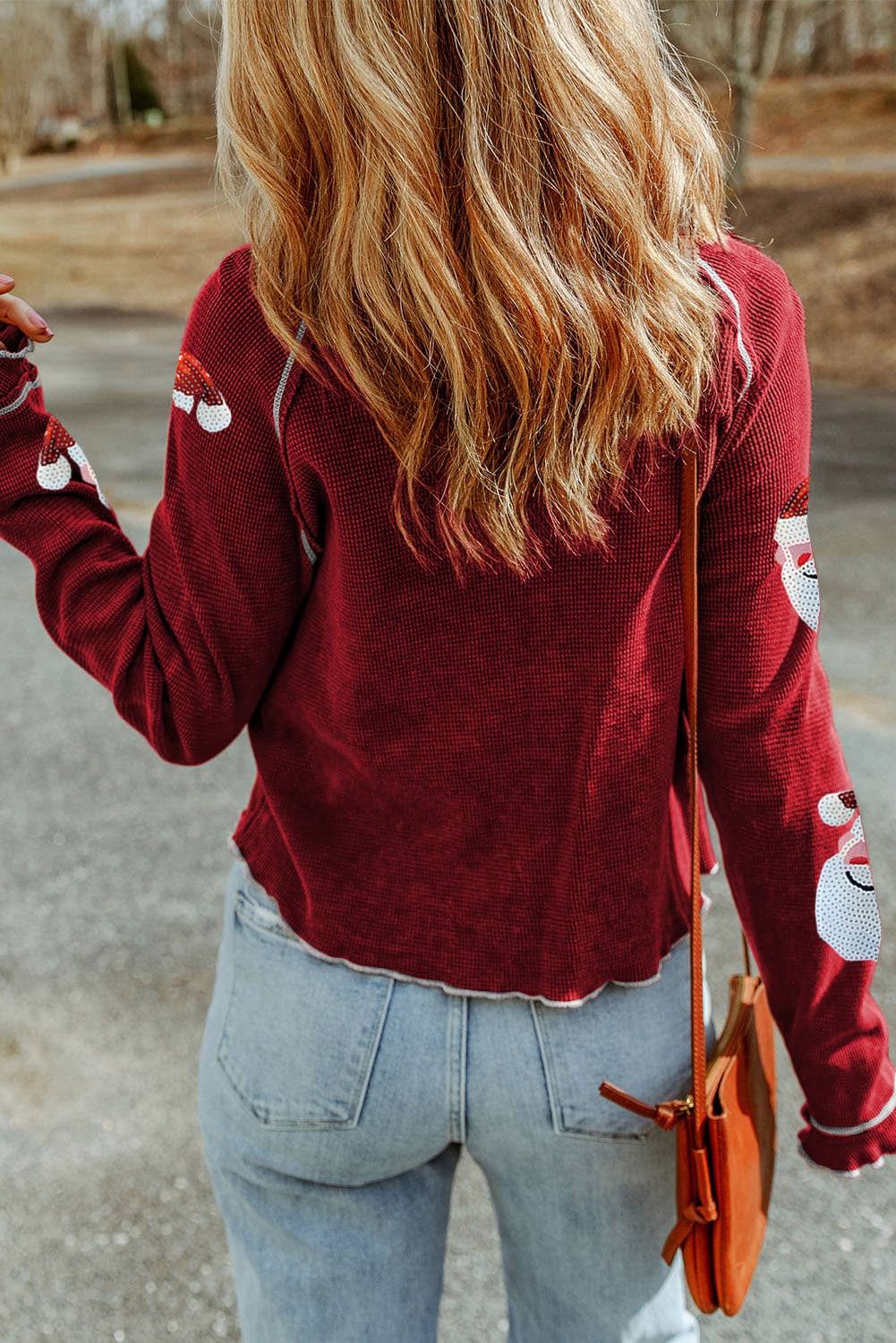 Sequin Santa Claus Long Sleeve