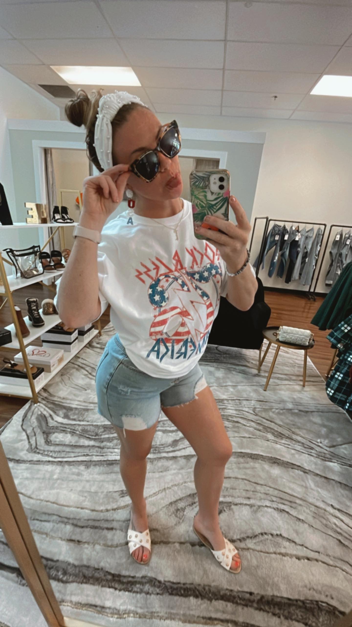 Rock Bless America Oversized Tee