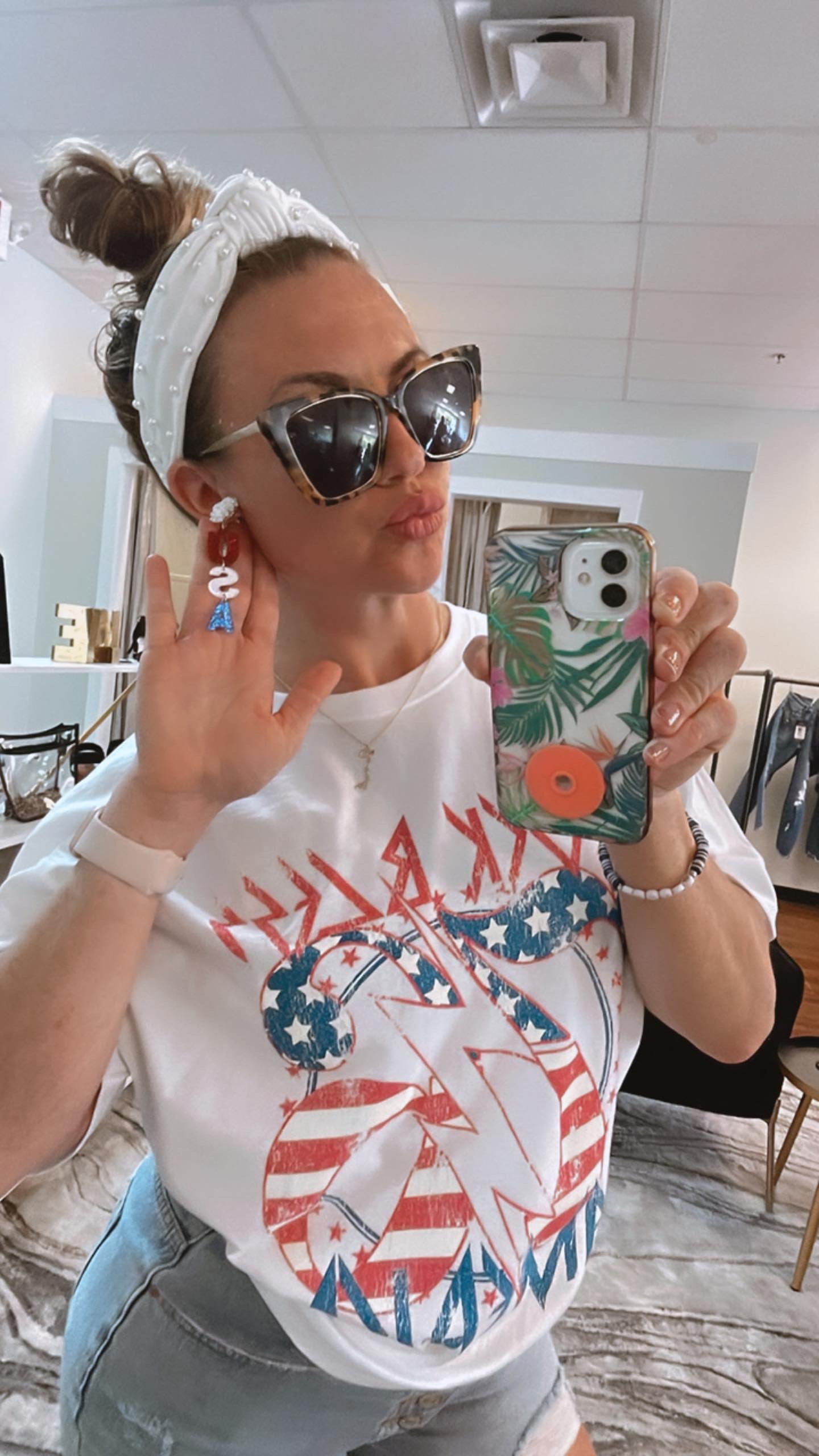 Rock Bless America Oversized Tee