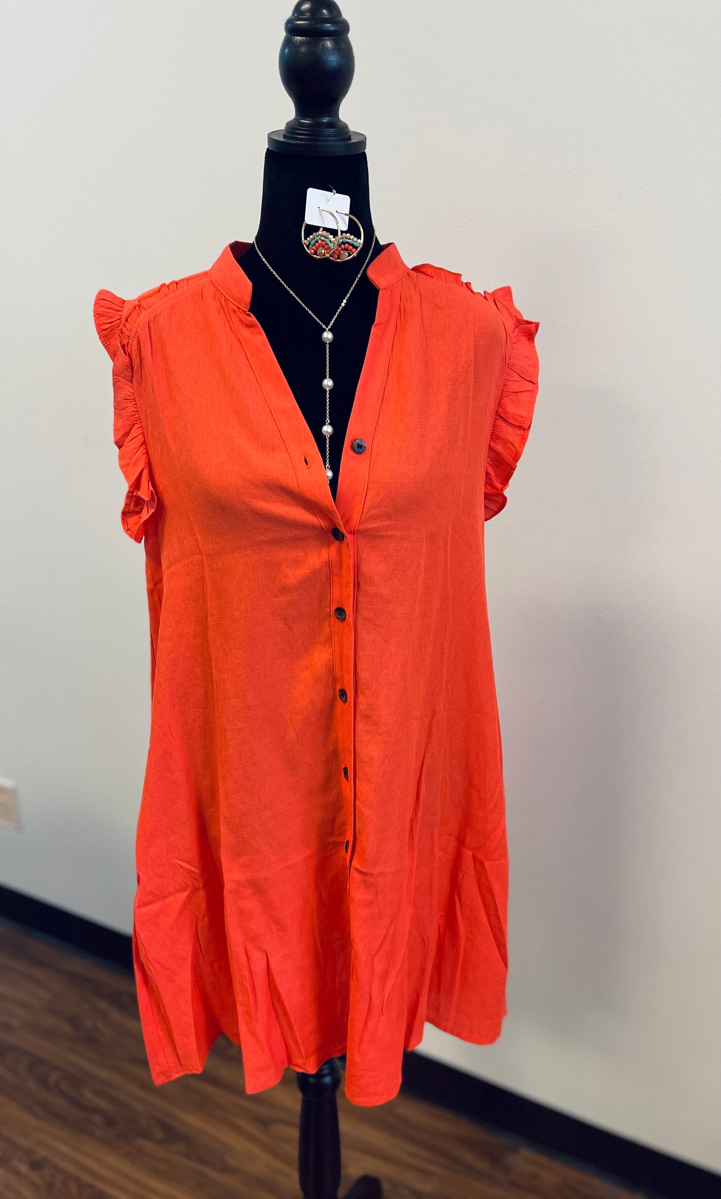Seabreeze Sunset Ruffle Dress