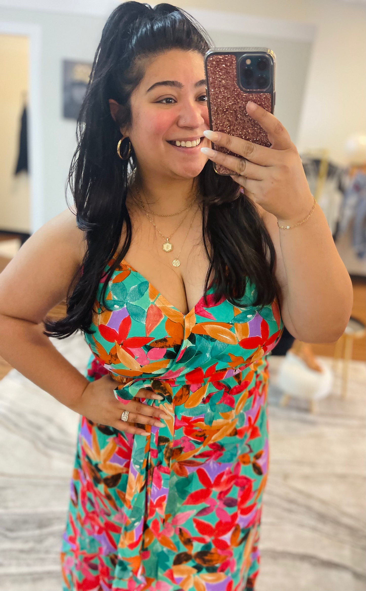 Jade Floral Dress