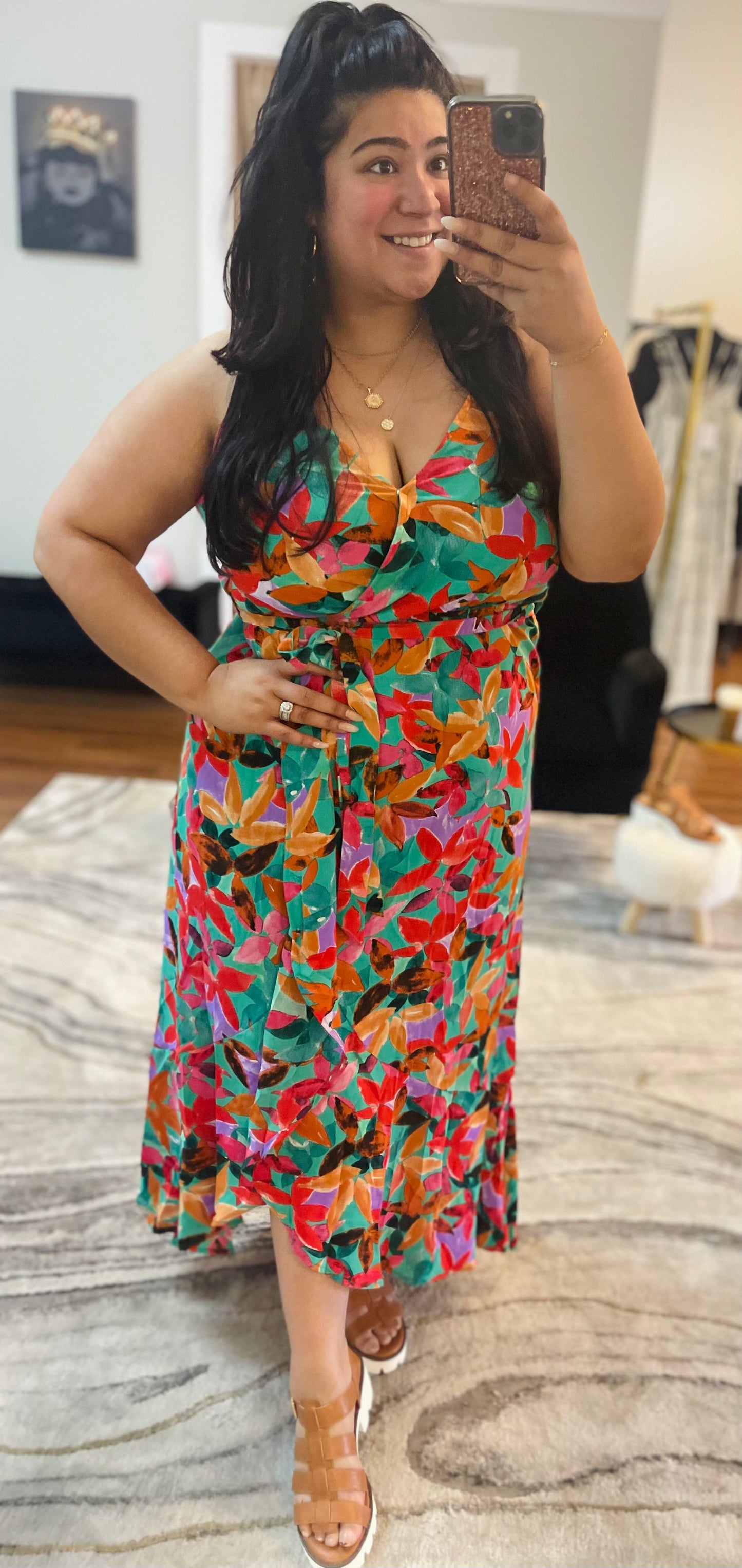 Jade Floral Dress
