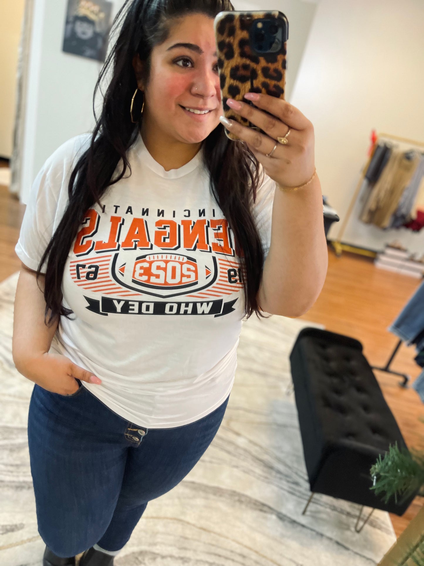 Who Dey White Tees