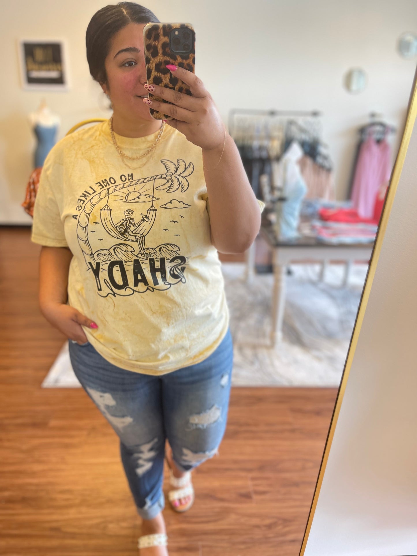No one likes a shady beach tee