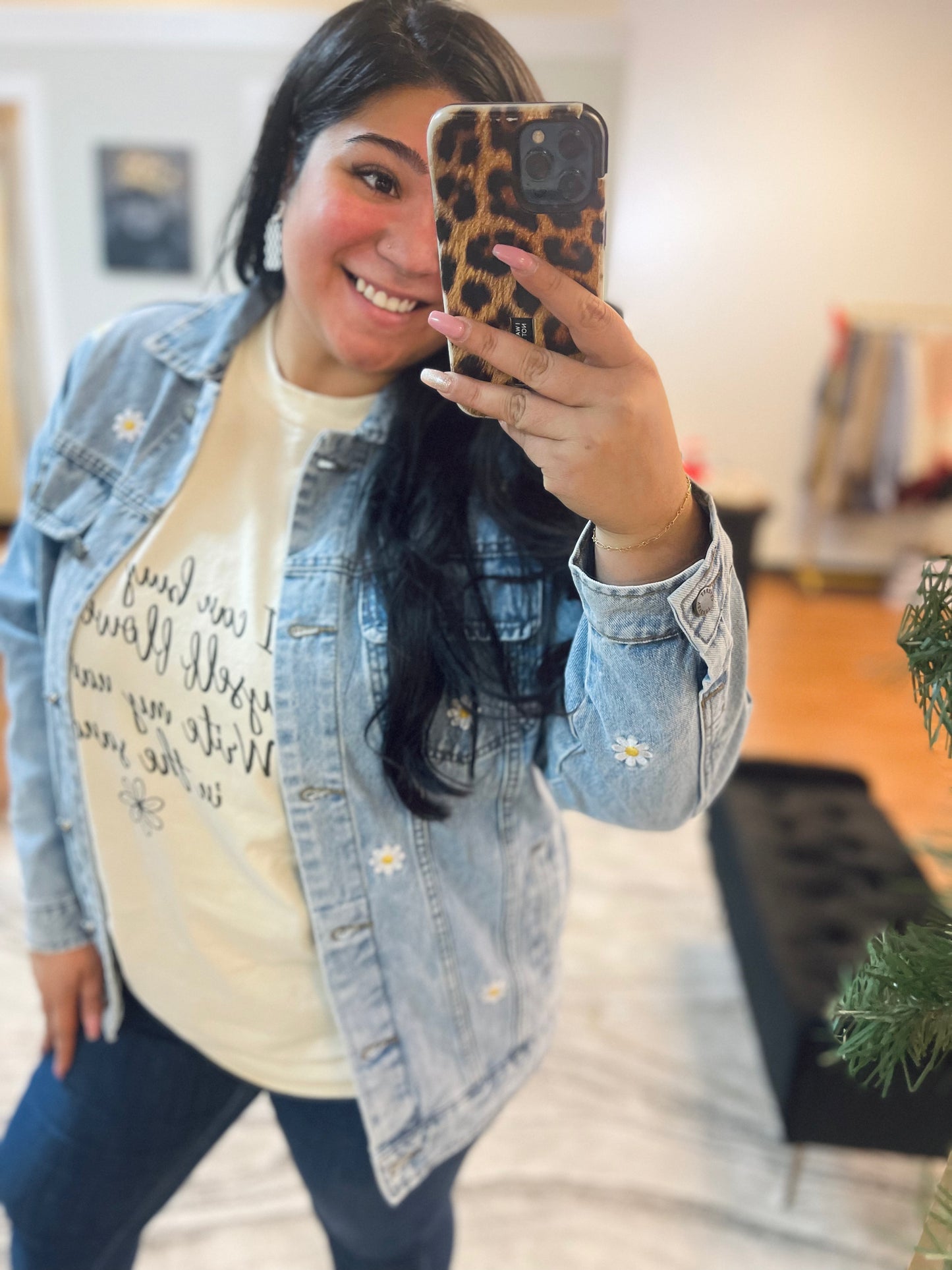 Flower Child Denim Jacket