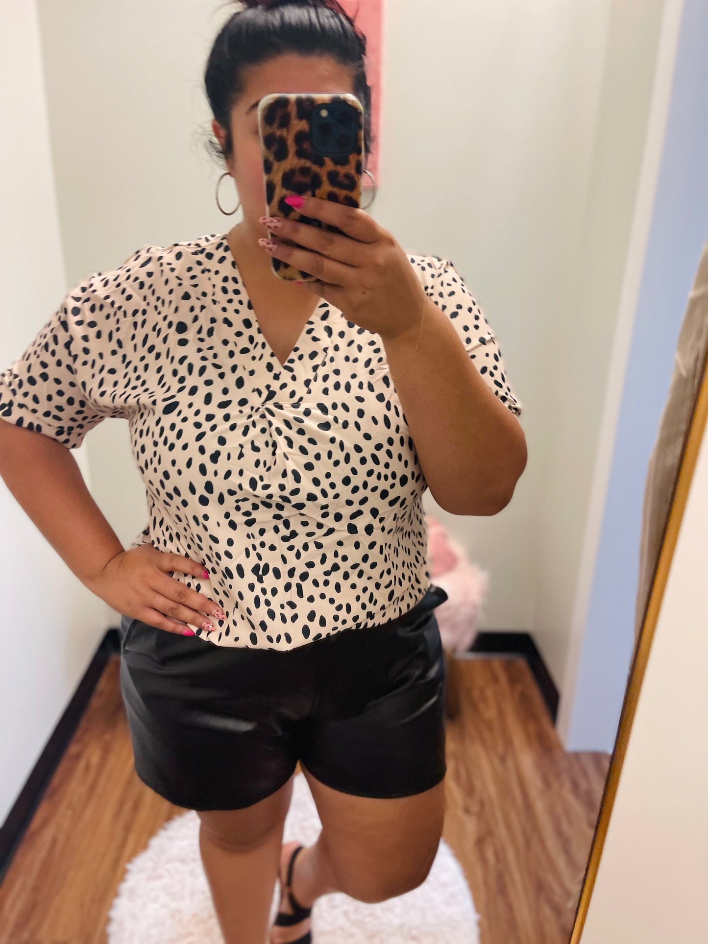 Chloe Animal print blouse