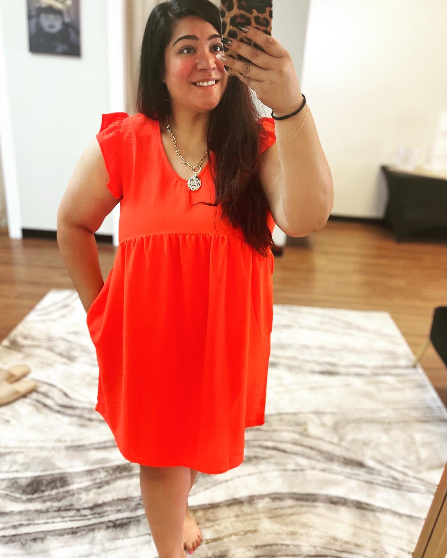Sunset Ruffle Dress