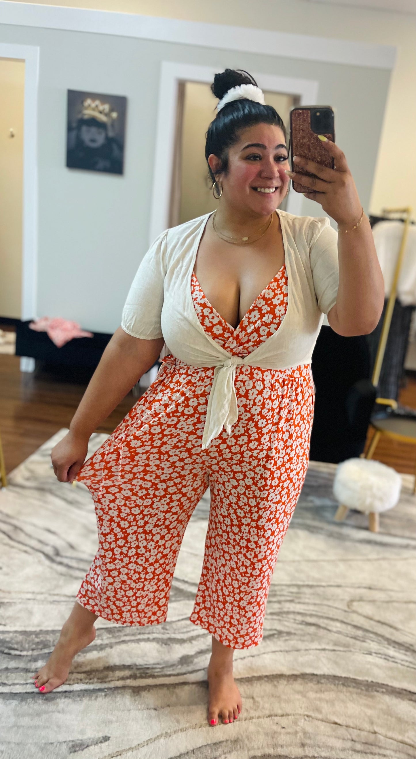 I can buy myself flowers jumpsuit
