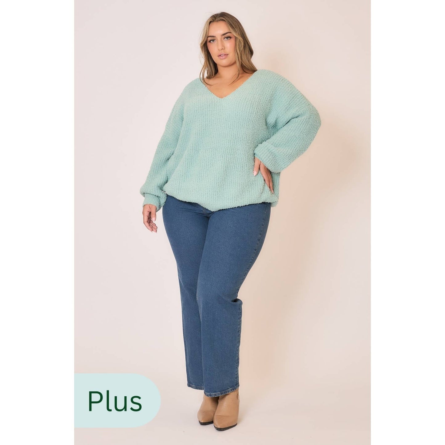 Layla Light Knit V Neck Pullover