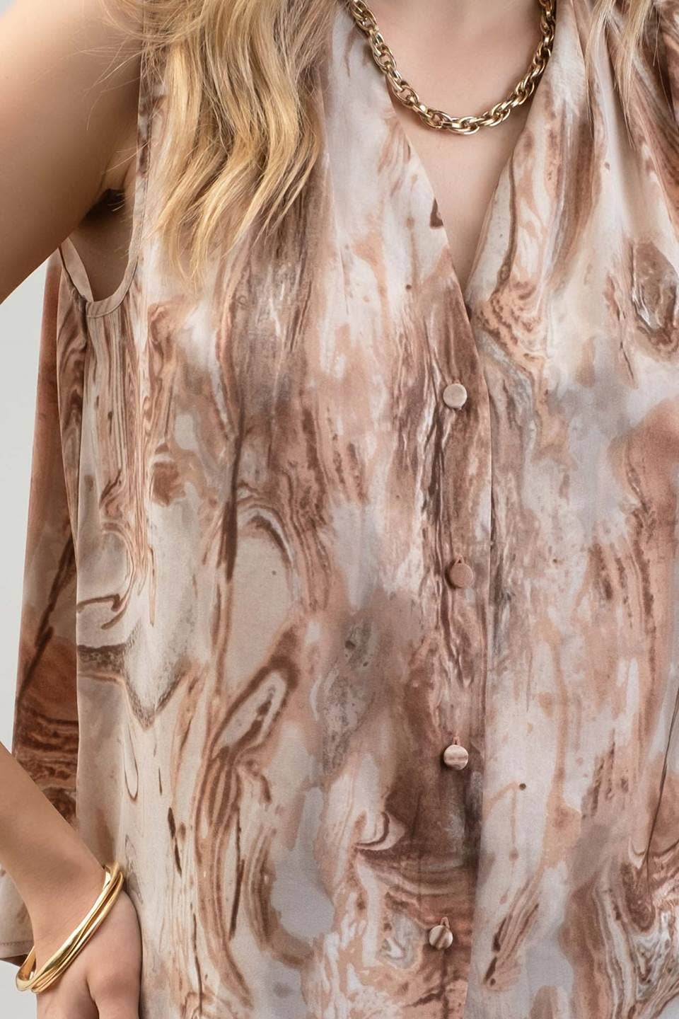 Marble Printed Top