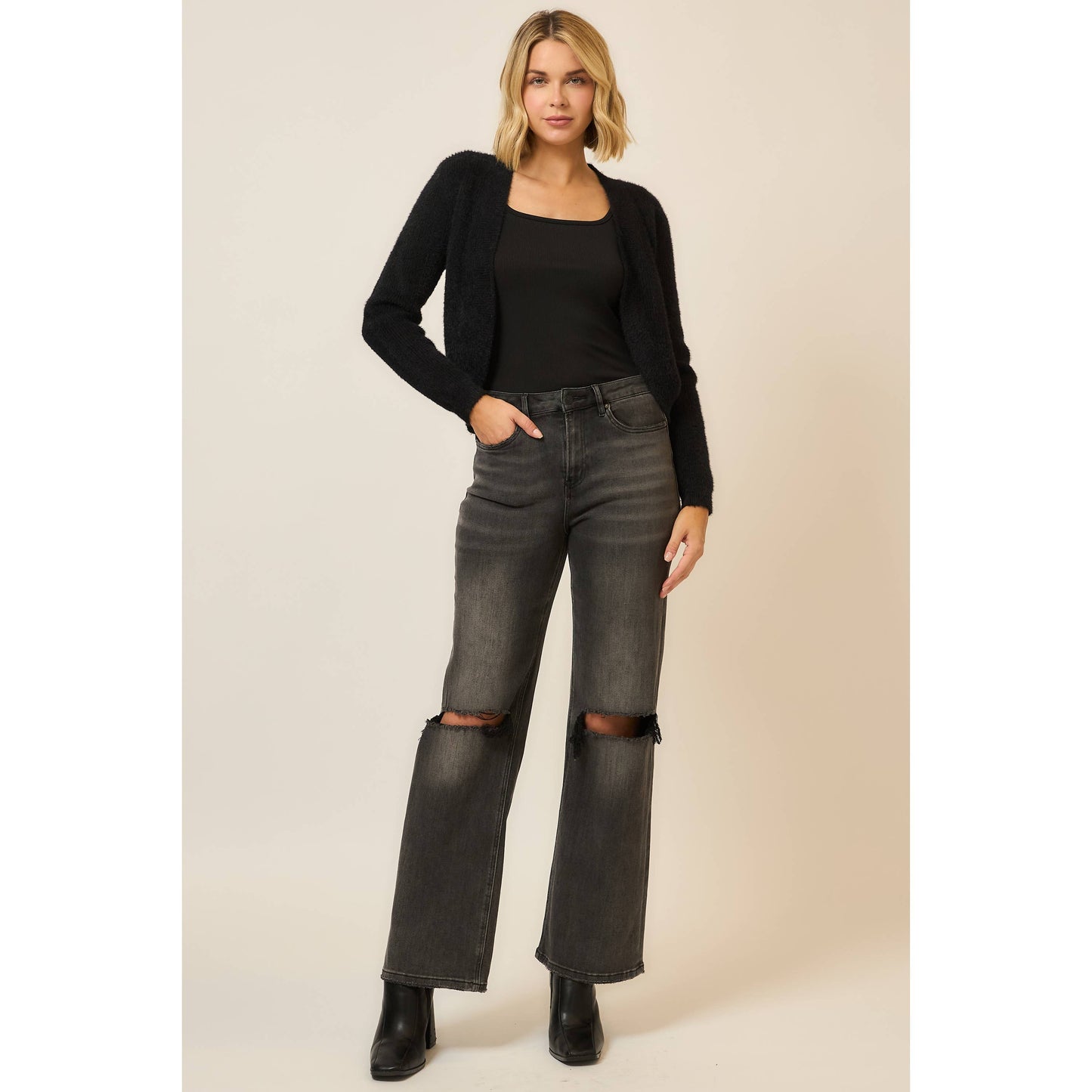Stylish Knit Cocoon Body Cardigan