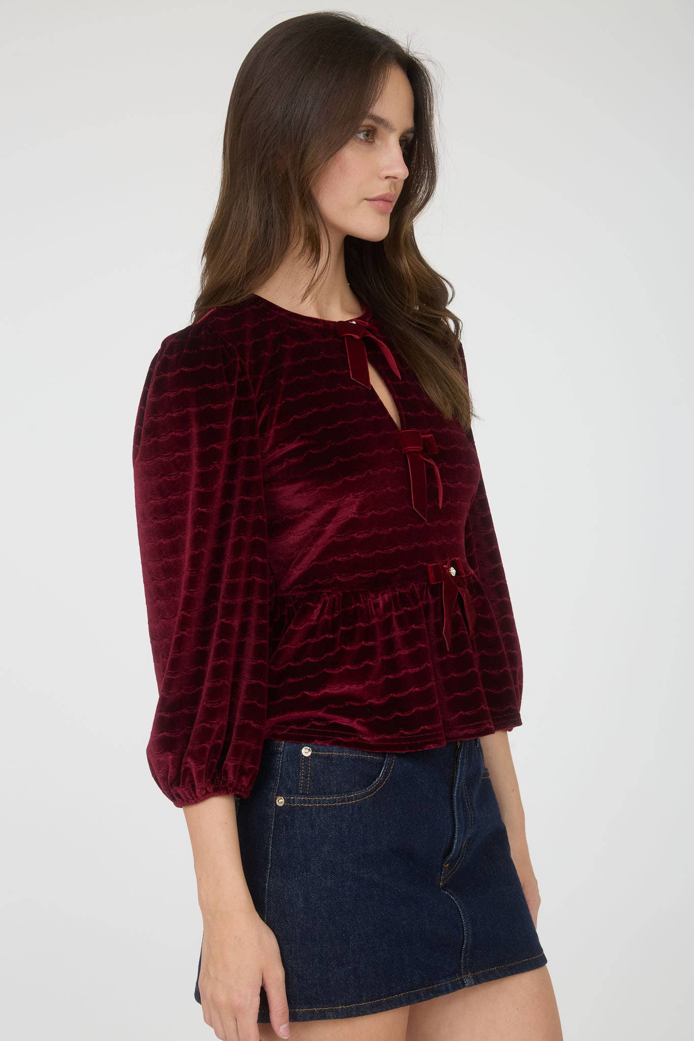 Velvet Belle Bow Top