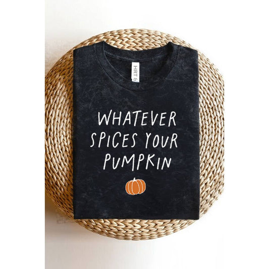 WHATEVR SPICES YOUR PUMPKIN GRAPHIC TEE
