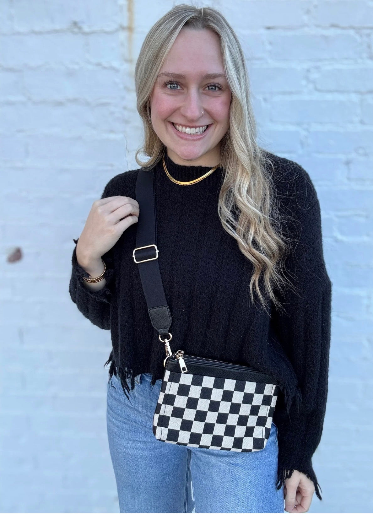 Split Checkmate Crossbody