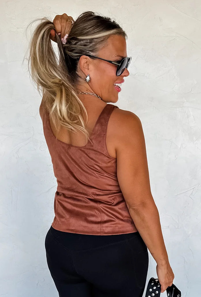 Desert Belle Suede Top