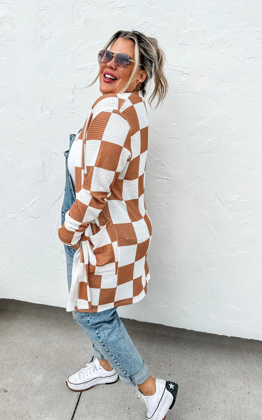 Lola Checker Cardigan