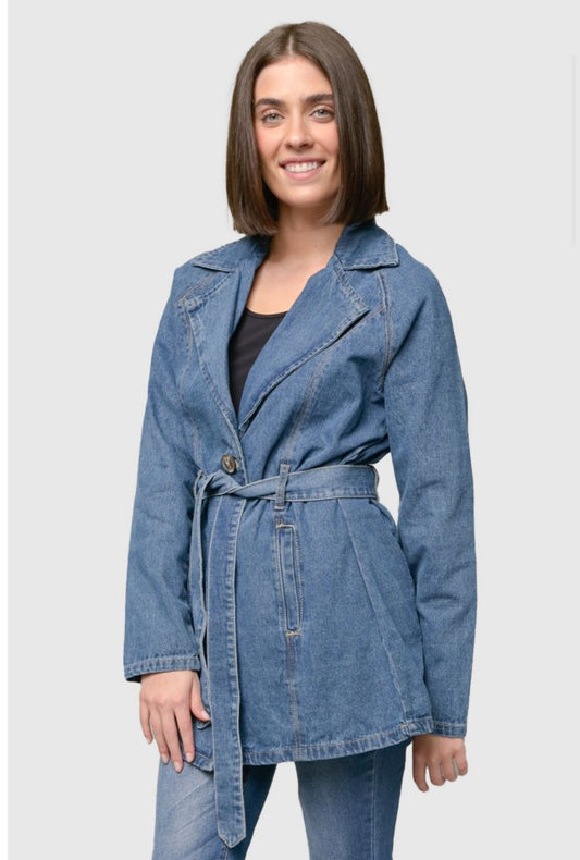 Denim Trench Coat