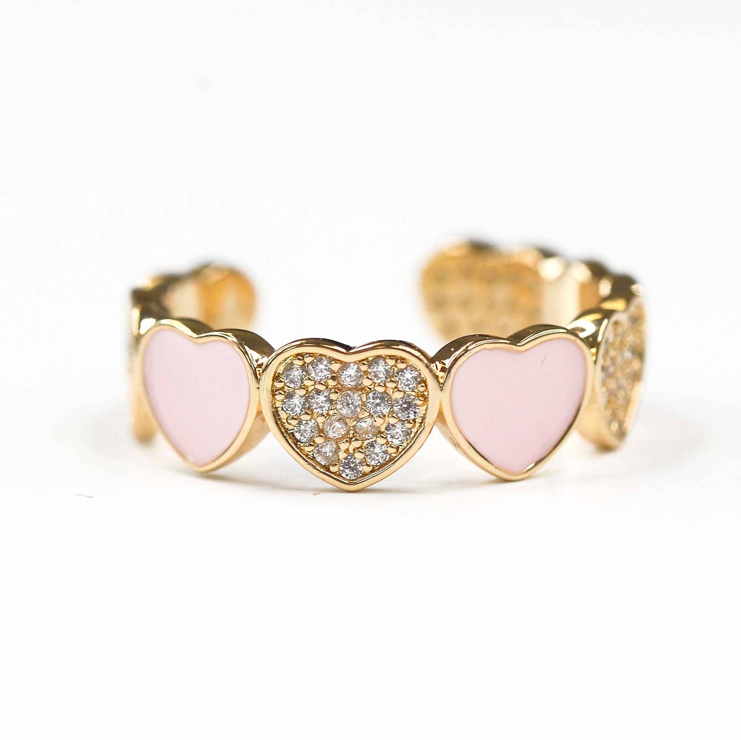 Heart Adjustable Ring, Cute Fun Ring, Stackable Ring