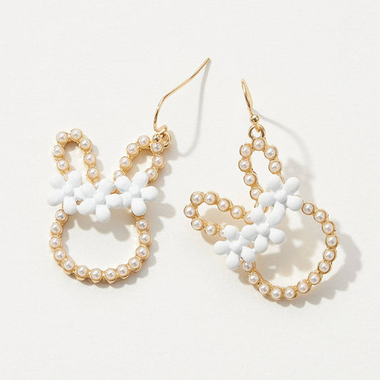 Chic Pearl Bunny Earrings