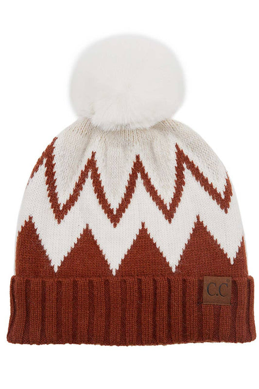 Aztec Print Beanie