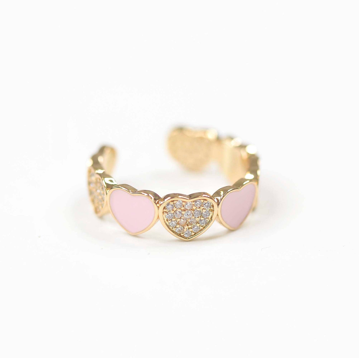 Heart Adjustable Ring, Cute Fun Ring, Stackable Ring